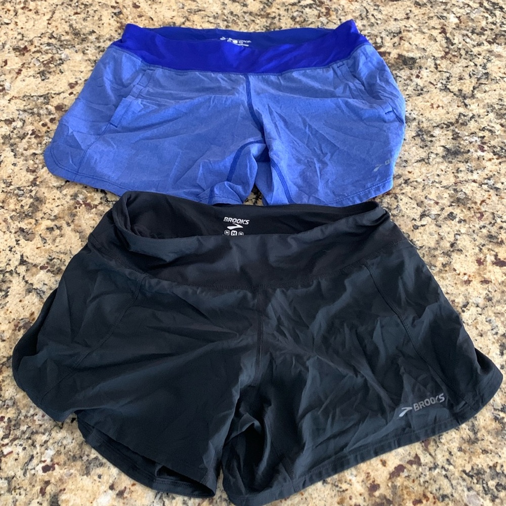 2 Pairs of Medium Women’s Brooks running shorts